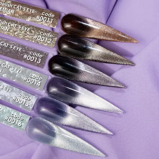 COLOR GEL POLISH CAT`S EYE "DNKa", 12 ml #0015 BOHEMIAN