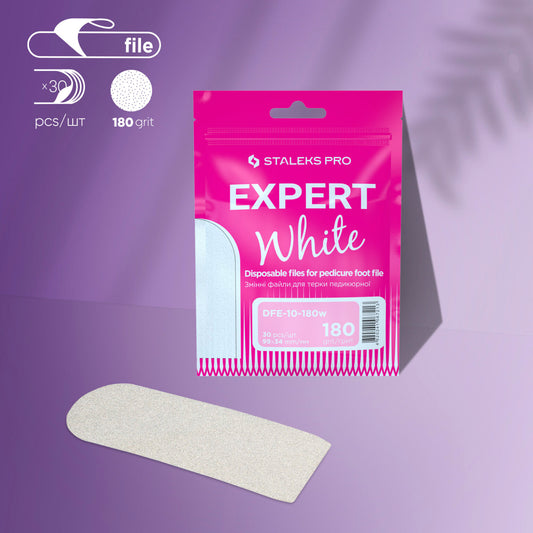 Desechables adhesivos para la base de lima de pedicura EXPERT 10 grano 180 (30 uds.) DFE-10-180w