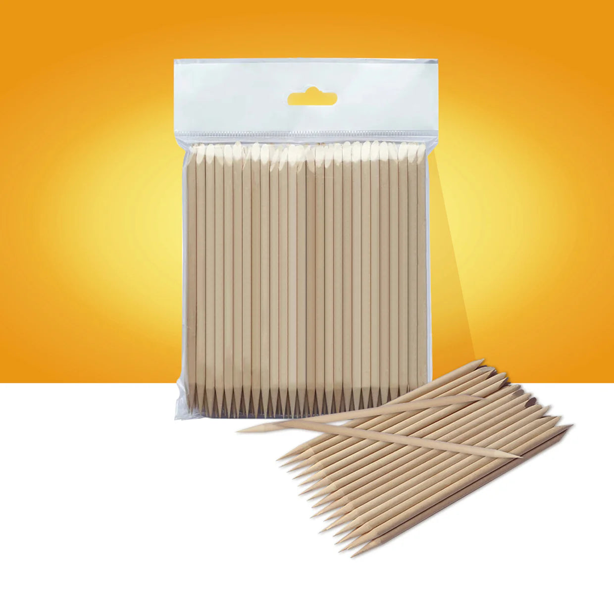 Palito de naranjo de madera para manicura EXPERT 150 mm (100 unid.) DOS-10/100