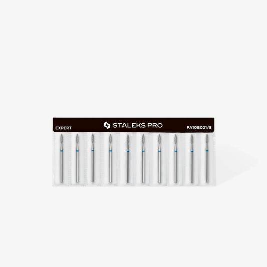 Fresa diamantada para piel "llama" azul EXPERT diámetro 2,1 mm/ parte útil 8 mm FA10B021/8