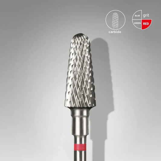 Fresa de carburo para uñas "frustum" roja EXPERT diámetro 6 mm/ parte útil 14 mm FT70R060/14