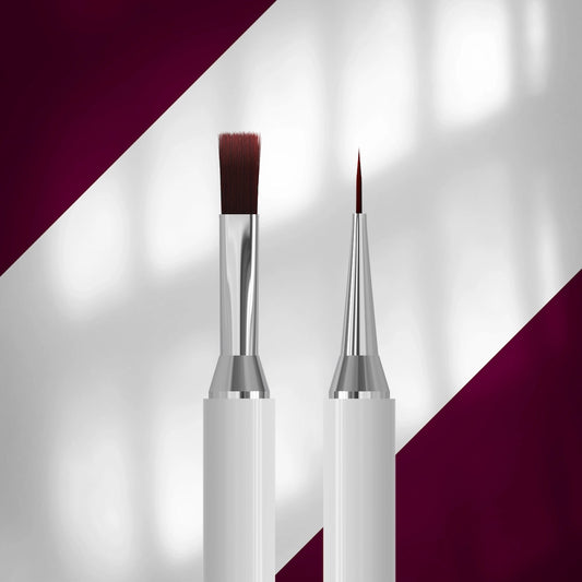 Pincel Doble para Gel 10 mm y Liner 10 mm STALEKS EXCLUSIVE NBX-08/03