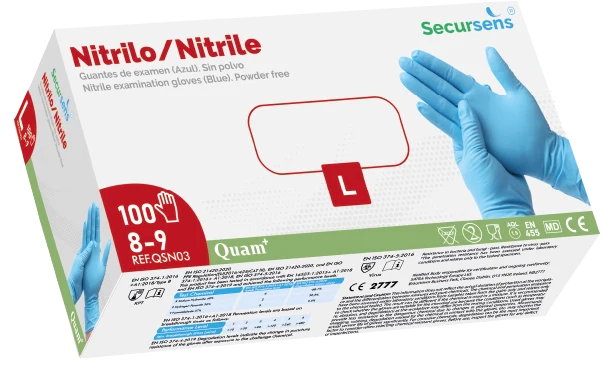 Guantes de nitrilo. Talla L