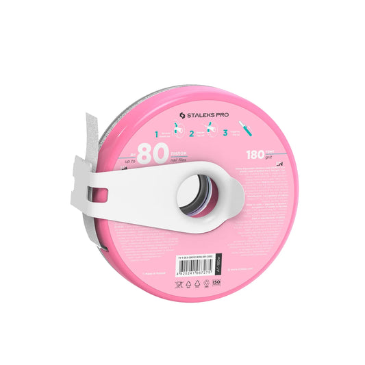 Estuche de plástico con Cinta Blanca Abrasiva Desechable EXPERT Gramaje 180 AT-180W