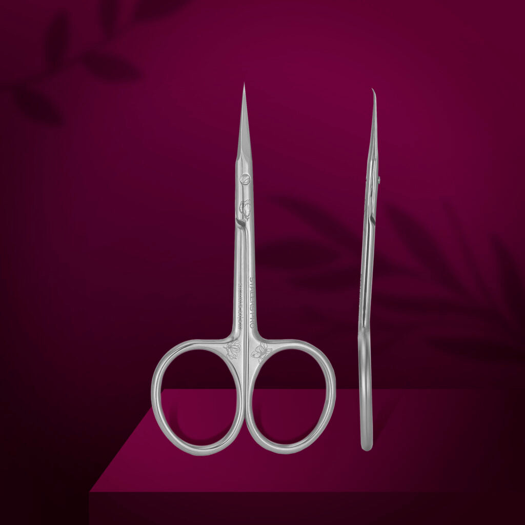 Tijeras profesionales para cutícula con gancho EXCLUSIVE 21 TIPO 2 (magnolia) SX-21/2m
