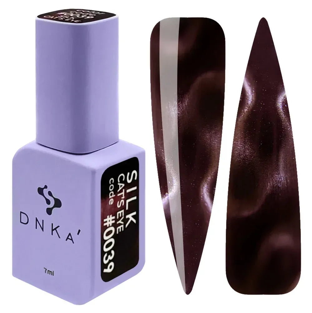 Color Gel Polish DNKa' 7 ml Cat's Eye #0039 - SILK, efecto con imán