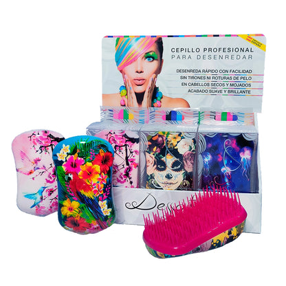 10x Cepillos desenredantes MAXI PRINTS