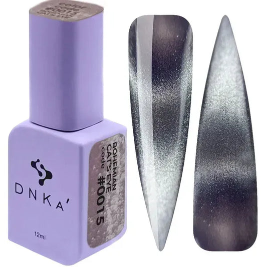 COLOR GEL POLISH CAT`S EYE "DNKa", 12 ml #0015 BOHEMIAN