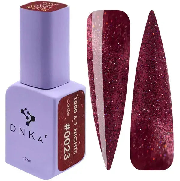 COLOR GEL POLISH CAT`S EYE "DNKa", 12 ml #0023 1000 & 1 NIGHTS