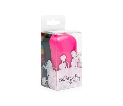 Cepillo desenredante para bolso Fucsia-Negro