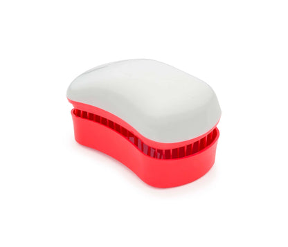 Cepillo desenredante para bolso Blanco-Coral