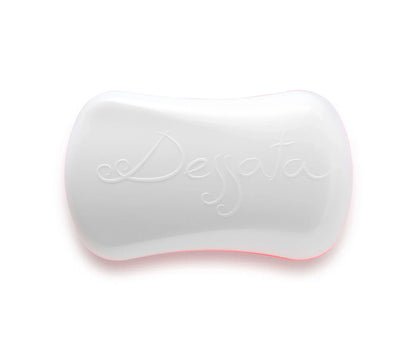 Cepillo desenredante para bolso Blanco-Coral