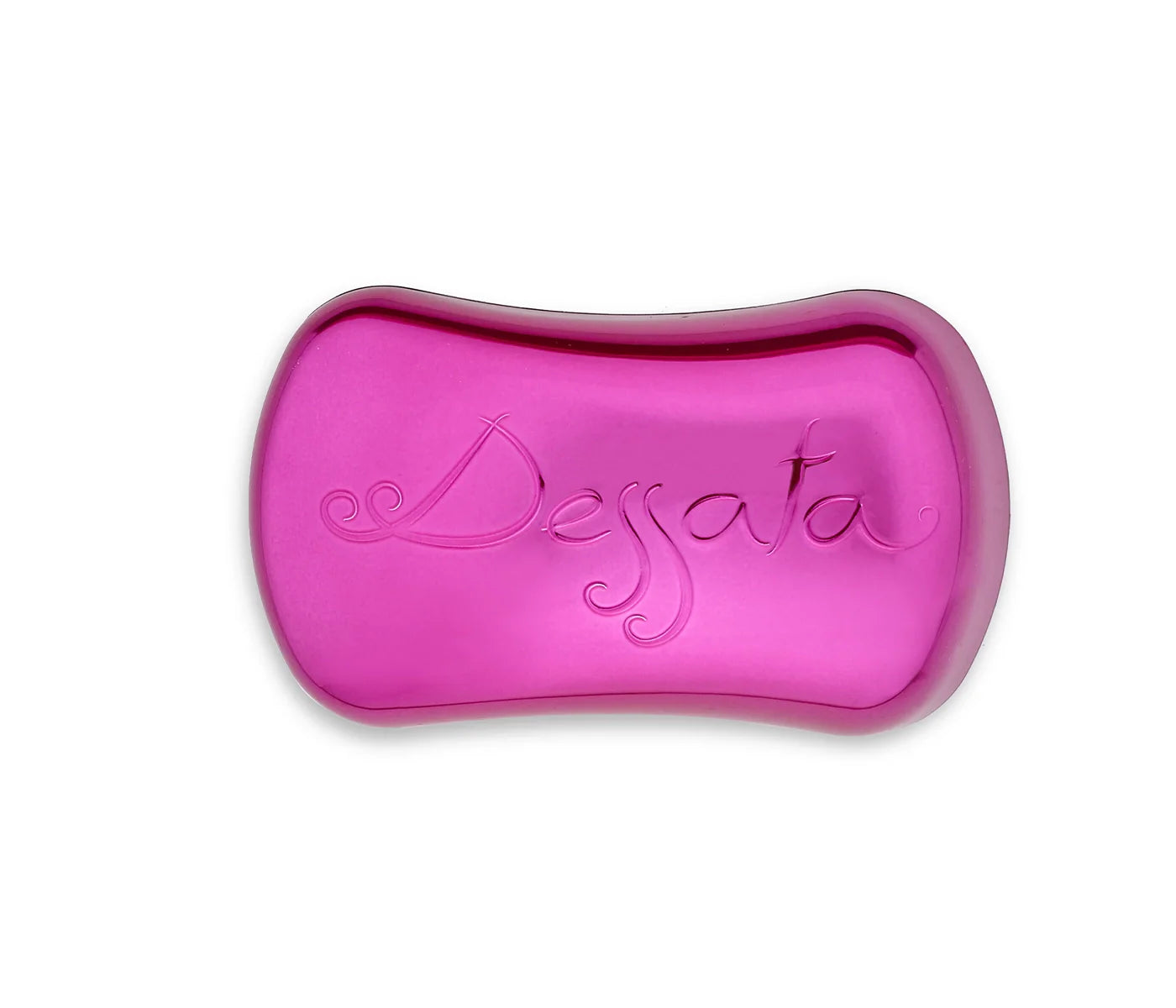 Cepillo desenredante para bolso Fucsia metalizado