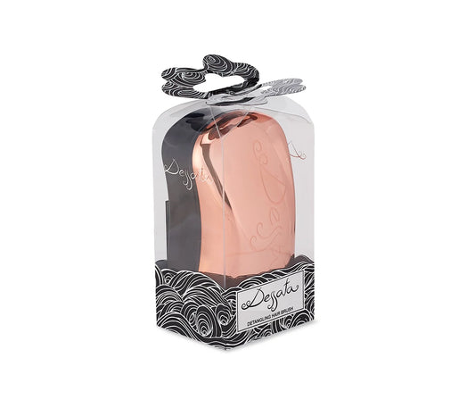 Cepillo desenredante para bolso Oro Rosa metalizado