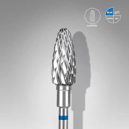 Fresa de Carburo para uñas «Maíz» azul 6 Mm STALEKS FT90B060/14