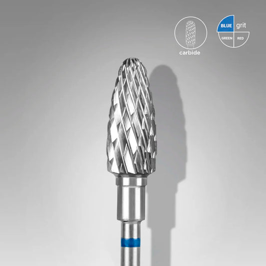 Fresa de Carburo para uñas «Maíz» azul 6 Mm STALEKS FT90B060/14