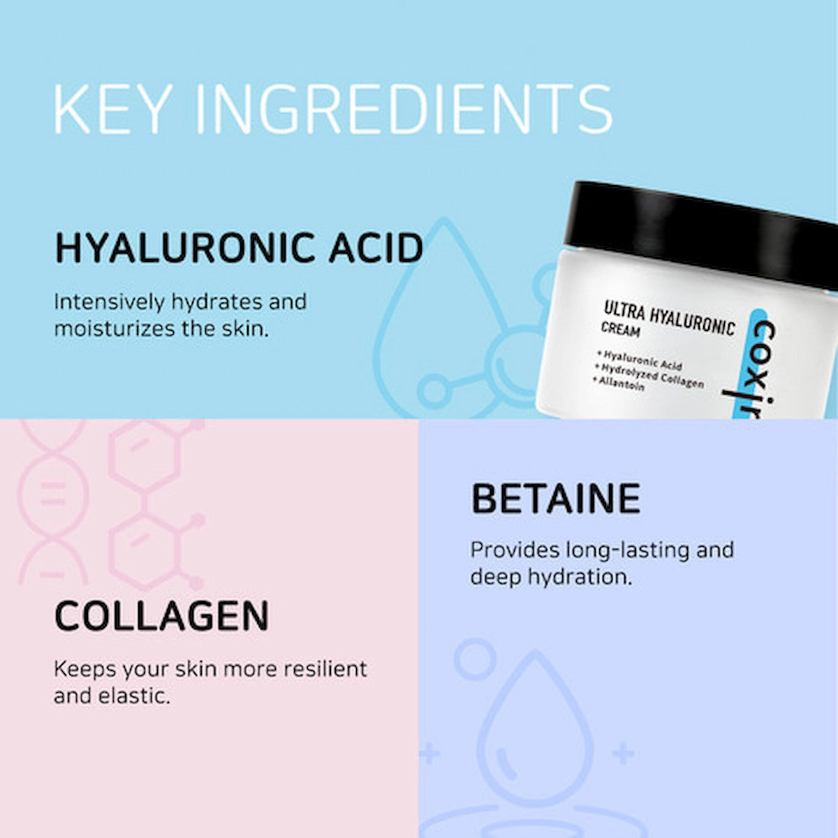 Crema Facial Hidratante con Ácido Hialurónico | Coxir Ultra Hyaluronic Cream 50ml