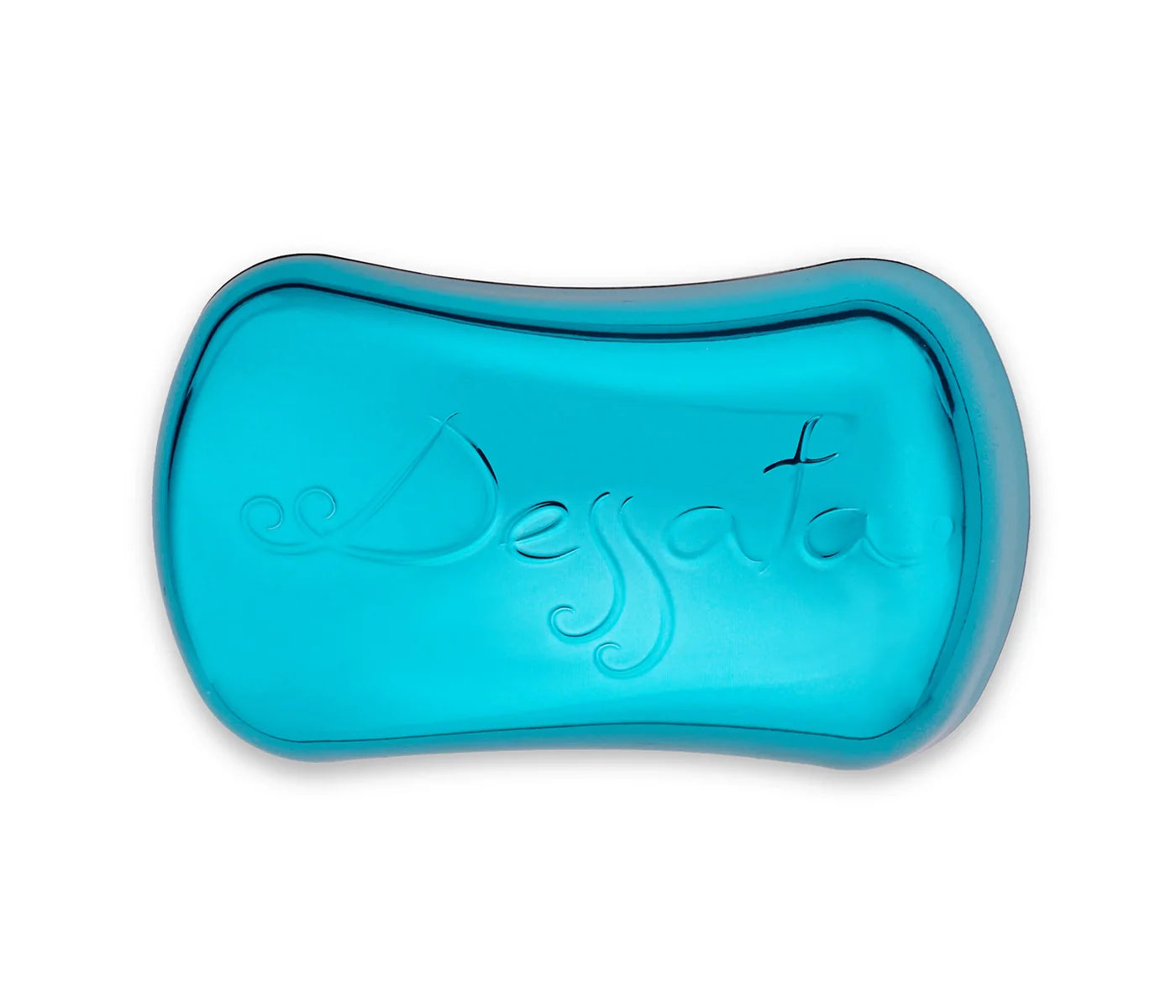 Cepillo desenredante para bolso Turquesa metalizado