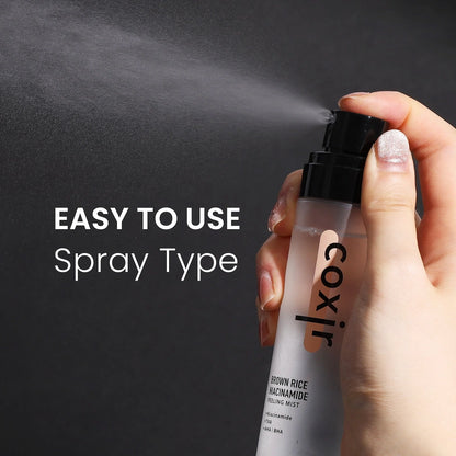 Exfoliante Facial con Arroz y Niacinamida | Coxir Brown Rice Niacinamide Peeling Mist 80ml