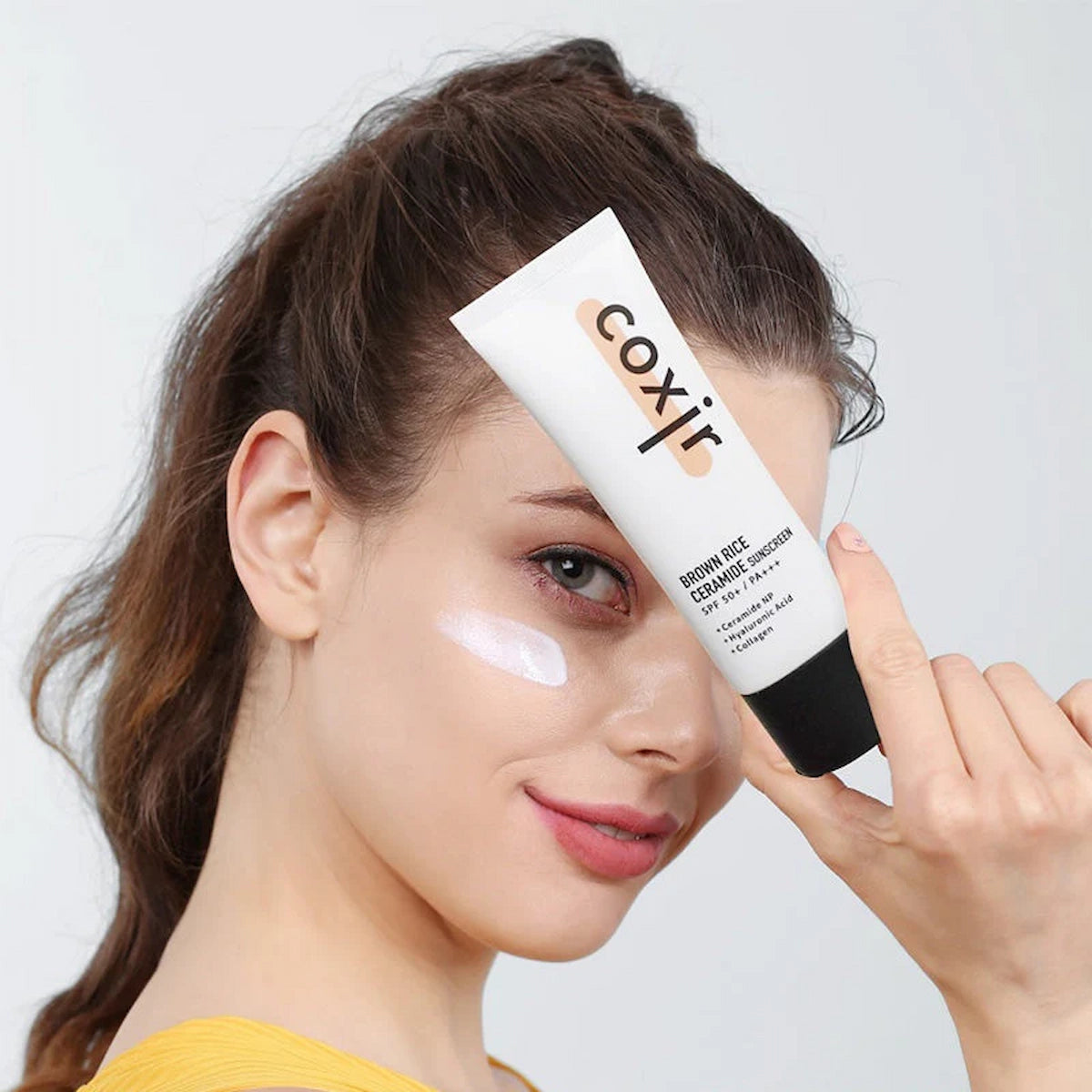 Protector Solar con Ceramidas y Arroz | Coxir Brown Rice Ceramide Sunscreen 50 ml