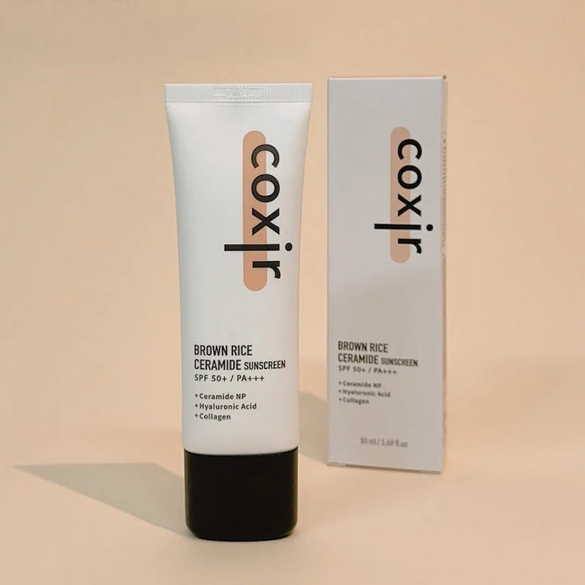 Protector Solar con Ceramidas y Arroz | Coxir Brown Rice Ceramide Sunscreen 50 ml