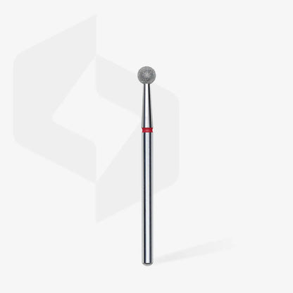 Fresa diamantada para piel "bola"  roja EXPERT diámetro 4 mm FA01R040