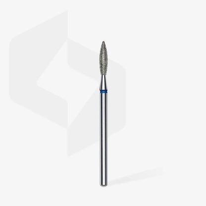 Fresa diamantada para piel "llama" azul EXPERT diámetro 2,3 mm/ parte útil 10 mm FA10B023/10