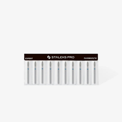 Fresa diamantada para piel "llama" azul EXPERT diámetro 2,3 mm/ parte útil 10 mm FA10B023/10