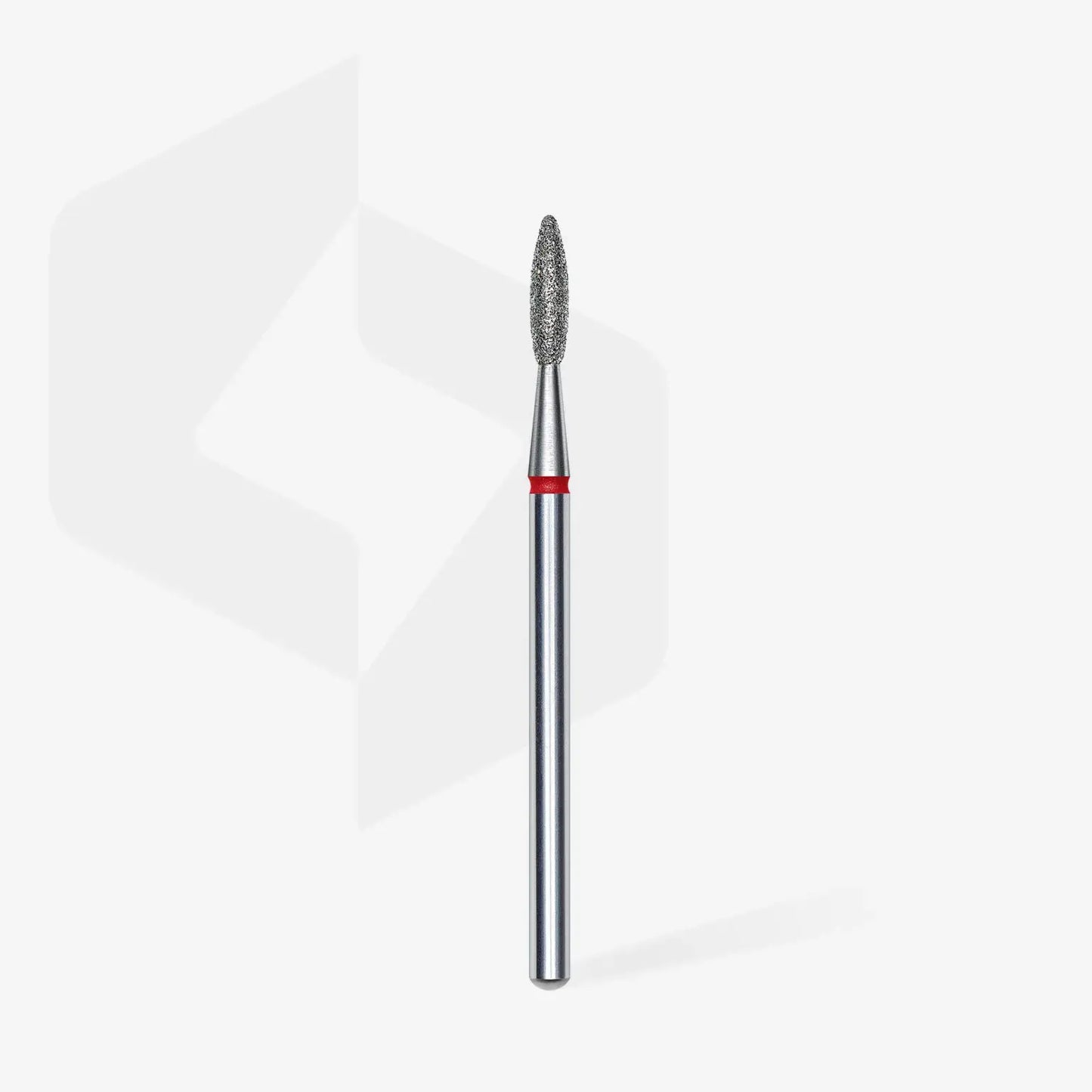 Fresa diamantada para piel "llama" roja EXPERT diámetro 2,1 mm/ parte útil 8 mm FA10R021/8