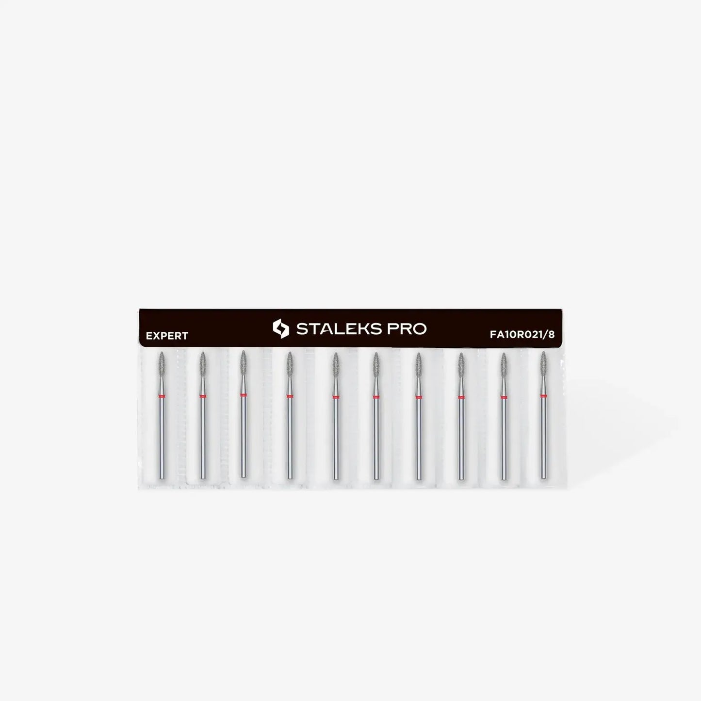 Fresa diamantada para piel "llama" roja EXPERT diámetro 2,1 mm/ parte útil 8 mm FA10R021/8