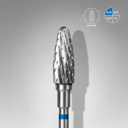 Fresa de carburo para uñas "maíz" roja EXPERT diámetro 6 mm / parte útil 13 mm FT90B050/13