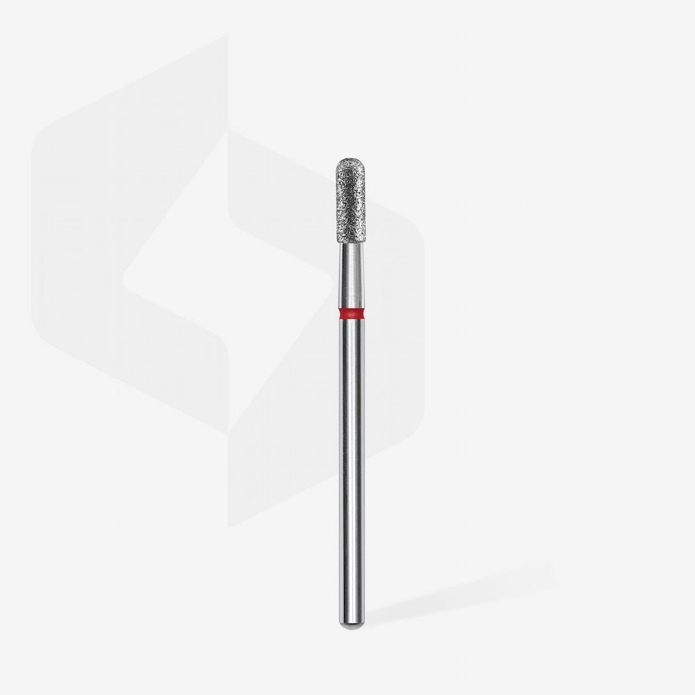 Fresa diamantada para piel "cilindro redondeado" roja EXPERT diámetro 2,3 mm/ parte útil 6,5 mm FA30R023/6.5