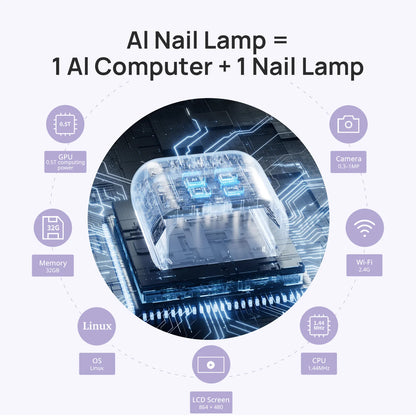 Lámpara O'Nail con IA (edición rosa)