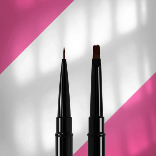 Pincel de doble punta EXPERT liner 7 mm / para gel 7 mm NBE-01/04