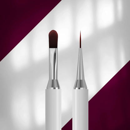 Pincel Doble para Gel 11 mm y Liner 12 mm STALEKS EXCLUSIVE NBX-06/11