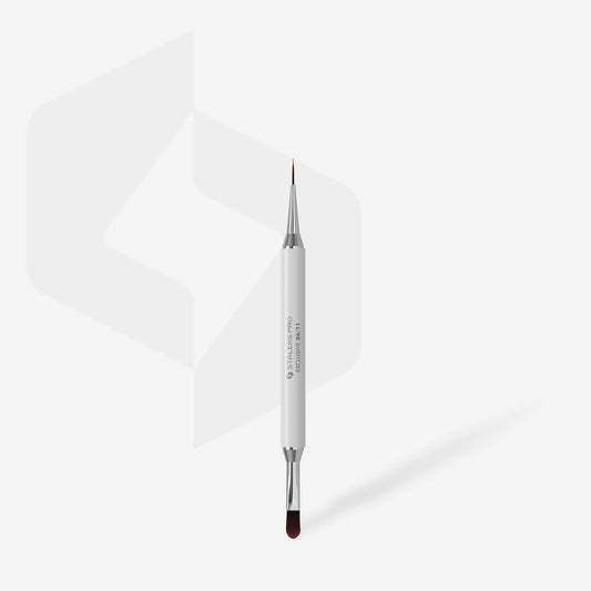 Pincel Doble para Gel 11 mm y Liner 12 mm STALEKS EXCLUSIVE NBX-06/11