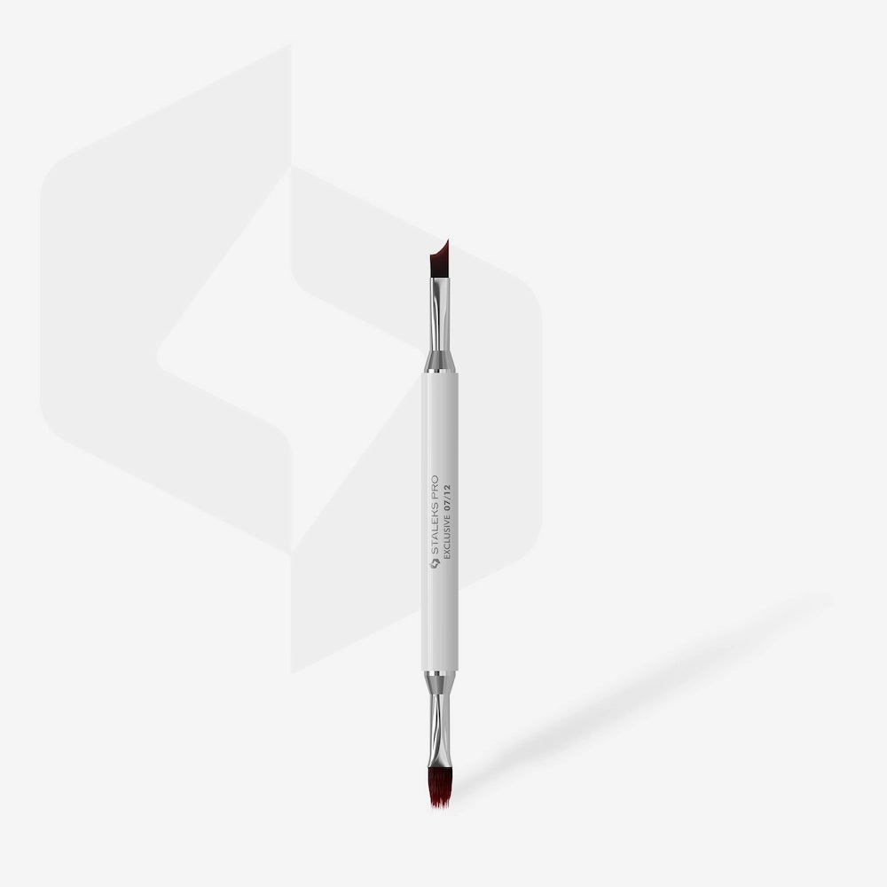 Pincel Doble para Degradado 11 mm y Nail Art 10 mm STALEKS EXCLUSIVE NBX-07/12