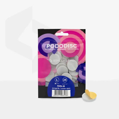 Limas desechables adhesivas de esponja para PODODISCO EXPERT L 25 mm (25 uds.) PDFB-25
