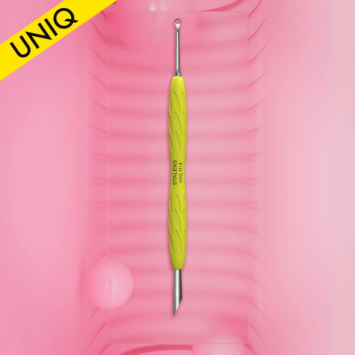 Empujador Para Manicura "Gummy" UNIQ 11 TYPE 2 STALEKS PQ-11/2y