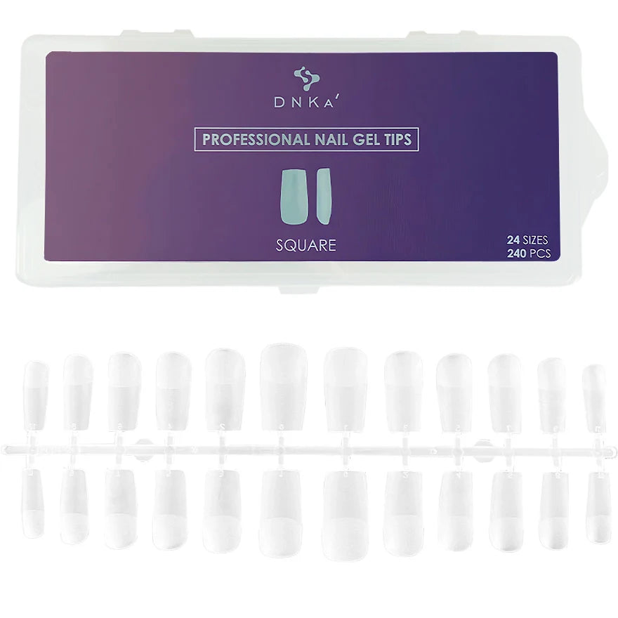 Professional Nail Gel Tips DNKa' Square 240 pcs.