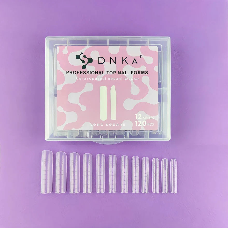 Professional Top Nail Forms DNKa' Long Square 120 pcs.