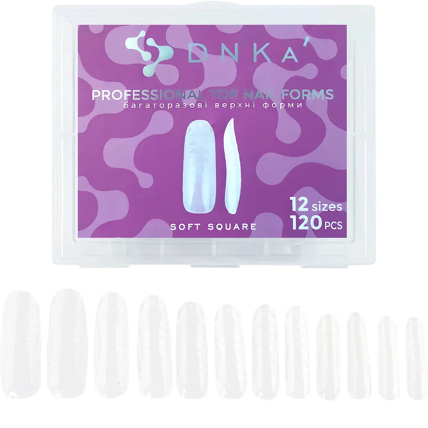 Professional Top Nail Forms DNKa' Soft Square 120 pcs.