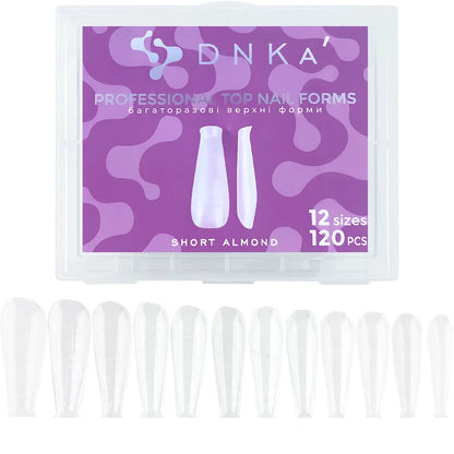 Professional Top Nail Forms DNKa' Short Almond 120 pcs.