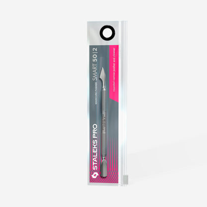 Empujador de manicura SMART 50 TIPO 2 (redondeado estrecho y cuchillo) PS-50/2