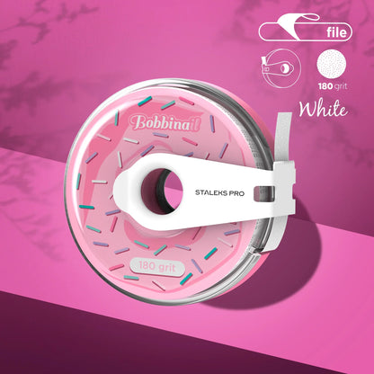 Estuche de plástico con Cinta Blanca Abrasiva Desechable EXPERT Gramaje 180 AT-180W