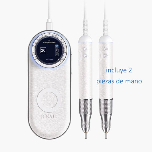 Torno Uñas O'NAIL con micromotor inteligente (incluye 2 piezas de mano)