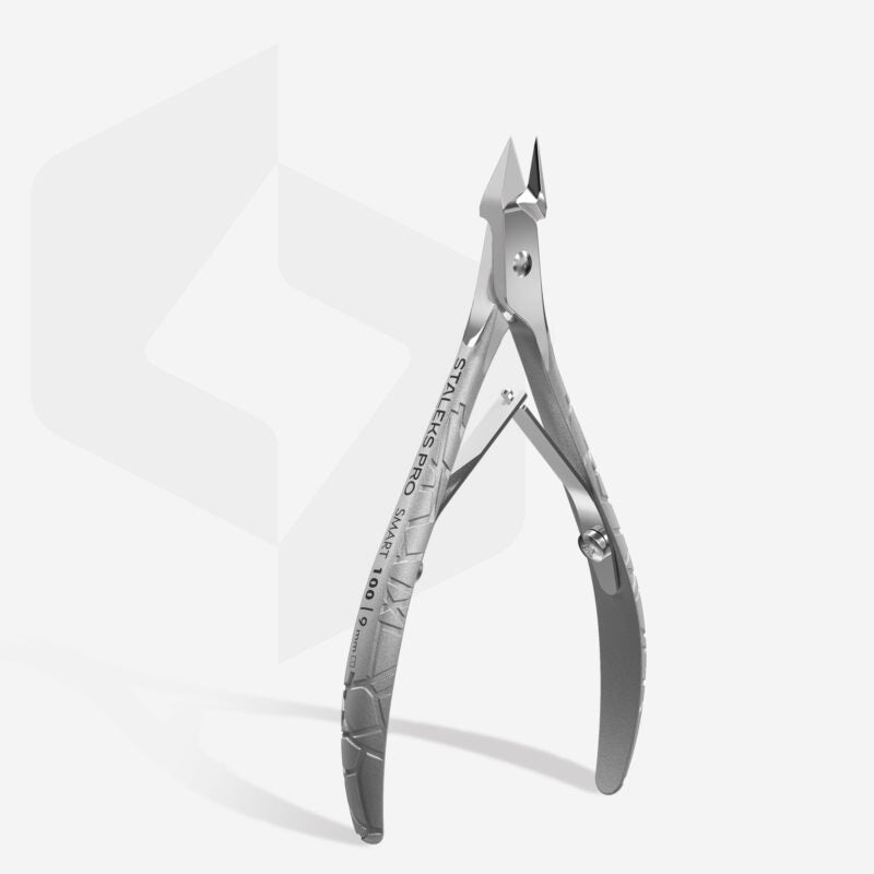 Alicates profesionales para cutícula alargados SMART 100 9 mm STALEKS NS-100-9L