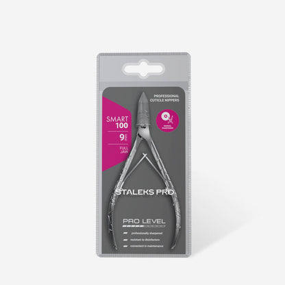 Alicates profesionales para cutícula alargados SMART 100 9 mm STALEKS NS-100-9L