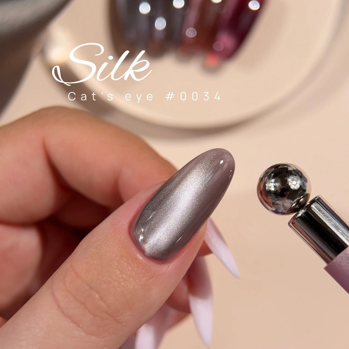 Color Gel Polish DNKa' 12 ml Cat's Eye #0034 - Silk