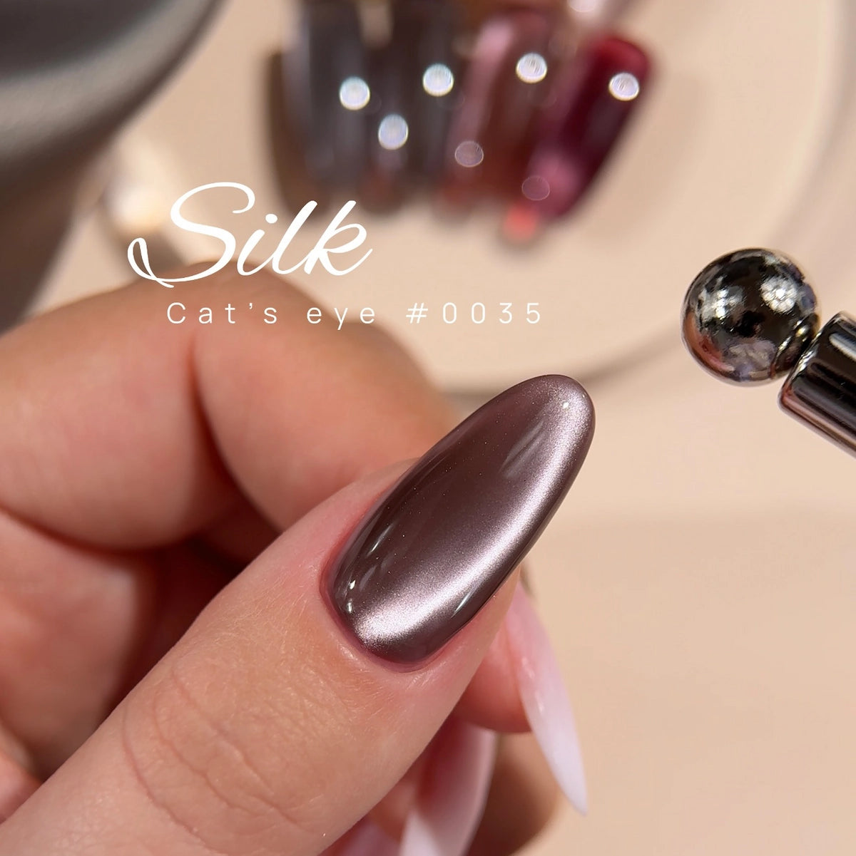 Color Gel Polish DNKa' 12 ml Cat's Eye #0035 - Silk
